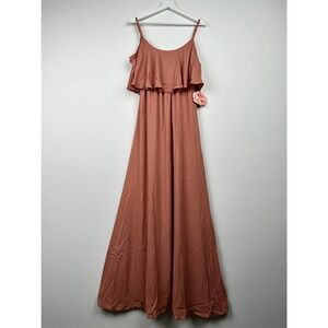 NWT Show Me Your Mumu Caitlin Ruffle Maxi Dress Size XL Wedding